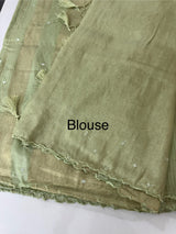 Fancy Chanderi silk saree with blouse MFC217