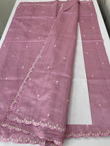 Cutwork Semi tussar saree MTSS674