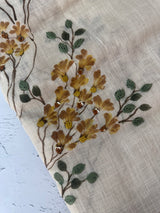 Tissue linen saree with handpainting and kanta work blouse MS14462 (5)