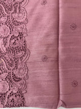Blended tussar saree with cutwork - MSHK678