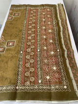 Tissue linen saree MLS345
