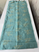 Tussar finish soft silk saree with thread embroidery MTS568 LightBlue