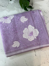 Semi organza saree with applqiue work - MSH256