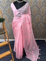 Silky kota embroidery saree 
MSK890 Mauve