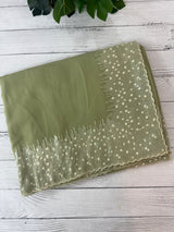 Designer georgette sarees with blouse MGS5321- DuskyGreen