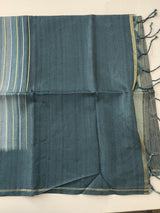 Multi color Semi soft silk saree with borders MSS590