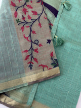 Jamdani silk Cotton Saree with thread work  MSJ795