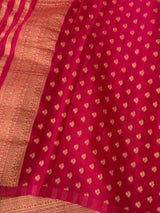 Semi banarasi Georgette saree - SYACNNR RaniPink