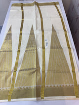 Kerala cotton saree - Gold