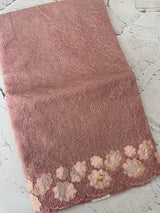 Soft Organza saree with thread work and tissue applique borders - MCW605 PowderPink