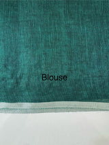 Pure linen handwork sarees MLS7854