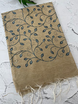 Bhagalpuri Semi tussar saree with embroidery MST677