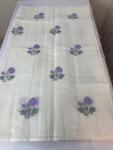 Silky kota embroidery saree MSK654