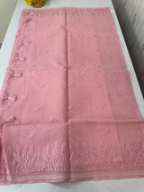 Kota silk embroidery saree MS8890 Pink