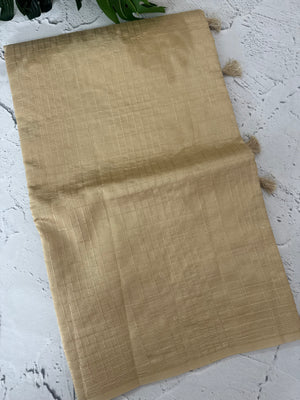 Tussar finish soft silk saree with thread work MTS955