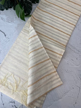 Soft blended borderless tussar saree  MKT121 (2) - lines