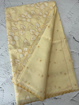 Silky kota applique work saree MSK15039