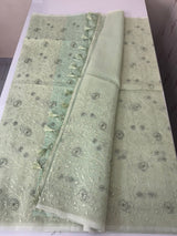 Kota silk saree with embroidery MSH199 - PastelGreen