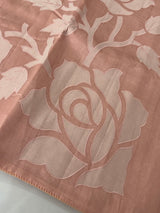 Blended Tussar silk saree with applique work- MSH200 PeachyPink