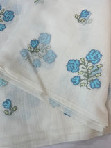 Silky kota embroidery saree MSK654