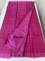 Soft organza saree with thread checks and sequence work MOS867(8)