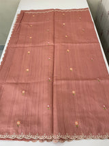 Cutwork Semi tussar saree MTSS680