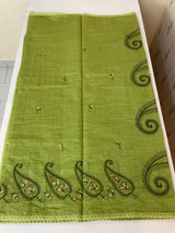Soft silk cotton saree with embriodery MS8678