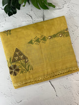 Soft silk cotton saree with embriodery MS8678