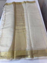 Semi organza saree with checks MOS8544