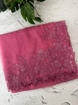 Soft Organza saree with embroidery borders - MSH299