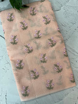 Netkota embriodery saree MS1496 PastelPeach