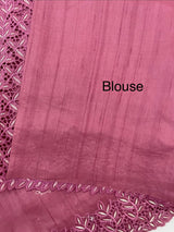 Semi tussar saree with cutwork MSHK566