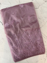 Glass tissue organza saree with embroidery MSF121 - DustyMauve (3)