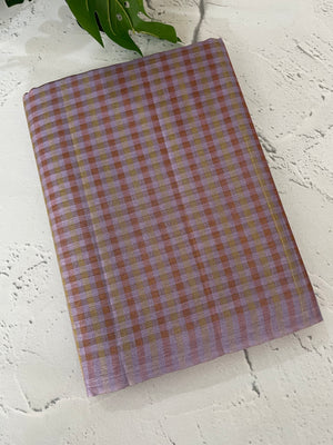 Semi silk saree with check weaving MSS8923