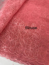 Glass Organza saree with thread work - MCW889