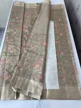 Kota Tissue Silk Saree with multicolor embroidery - SYACSER