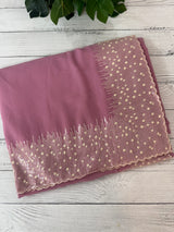 Designer georgette sarees with blouse MGS5321- OnionPink