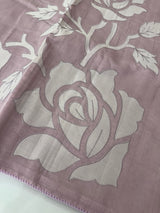 Blended Tussar silk saree with applique work- MSH200 Lilac