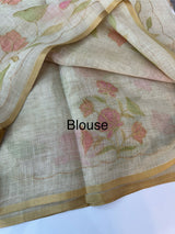 Semi Tissue linen saree MS88651 (1)