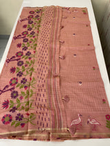 Jamdani silk Cotton Saree with thread work  MSJ790