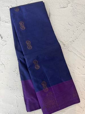 Semi silk saree with blouse MBS7854