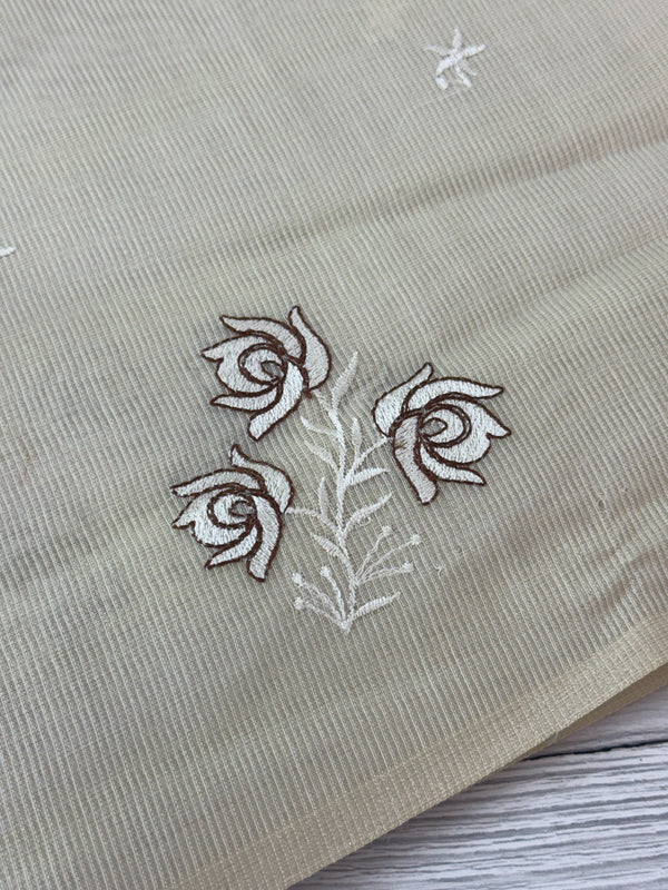 Kota tissue silk saree with embroidery BFW713