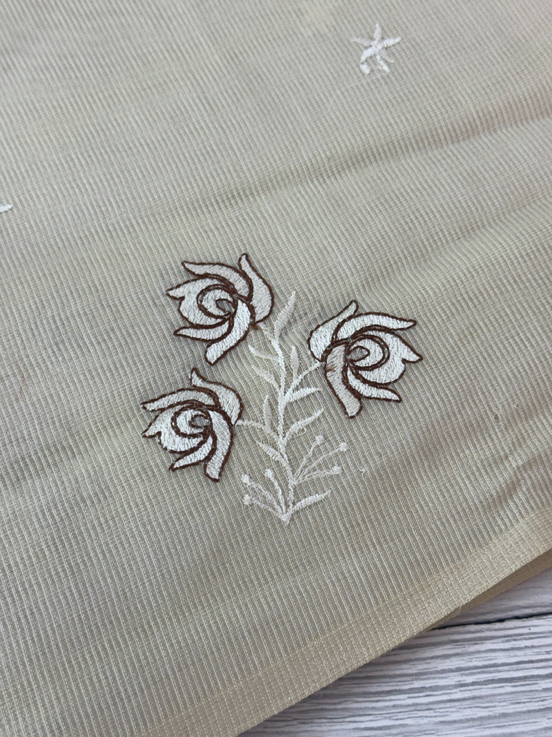 Kota tissue silk saree with embroidery BFW713