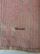Soft Jute tissue saree with embroidery MJT671
