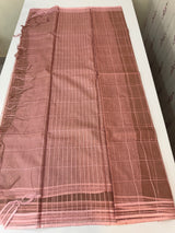 Soft organza saree with thread checks and sequence work MOS867(2)