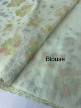 Soft Kota saree with prints and embroidery MSH154- PastelGreen