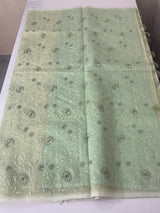 Kota silk saree with embroidery MSH199 - PastelGreen