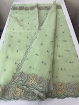 NetKota saree with Applique border  MSH131- DuskyGreen