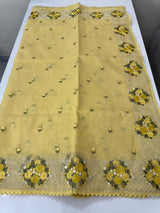 Soft kota silk saree with embroidery MSS678 Yellow