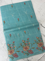 Silky kota embroidery saree MSK4333 Blue